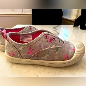Cat and Jack slip on unicorn shoes size kids 9